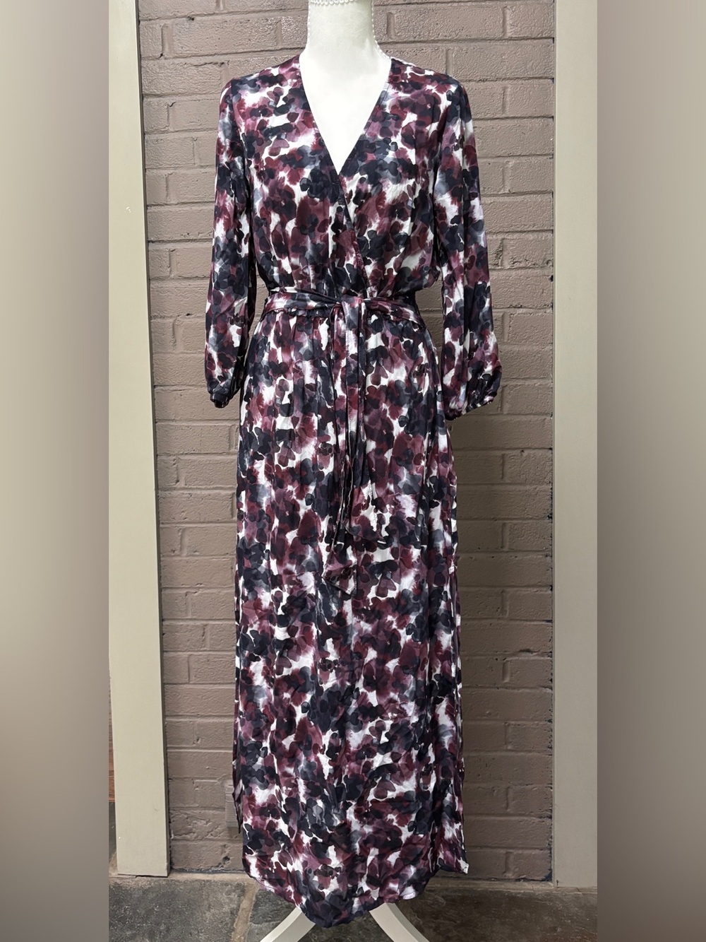 Bella Dahl Floral Wrap Midi Dress S